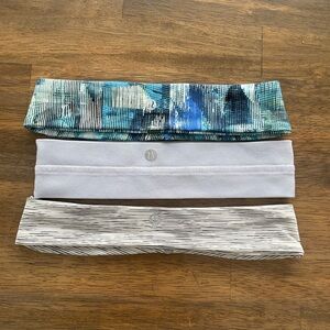 lululemon athletica 3 headbands - gently used